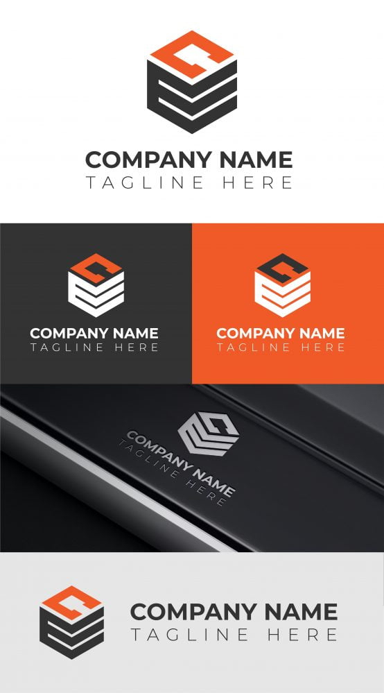 فایل وکتور مونوگرام حرف EC منحصر به فرد - Unique EC Letter Monogram Vector