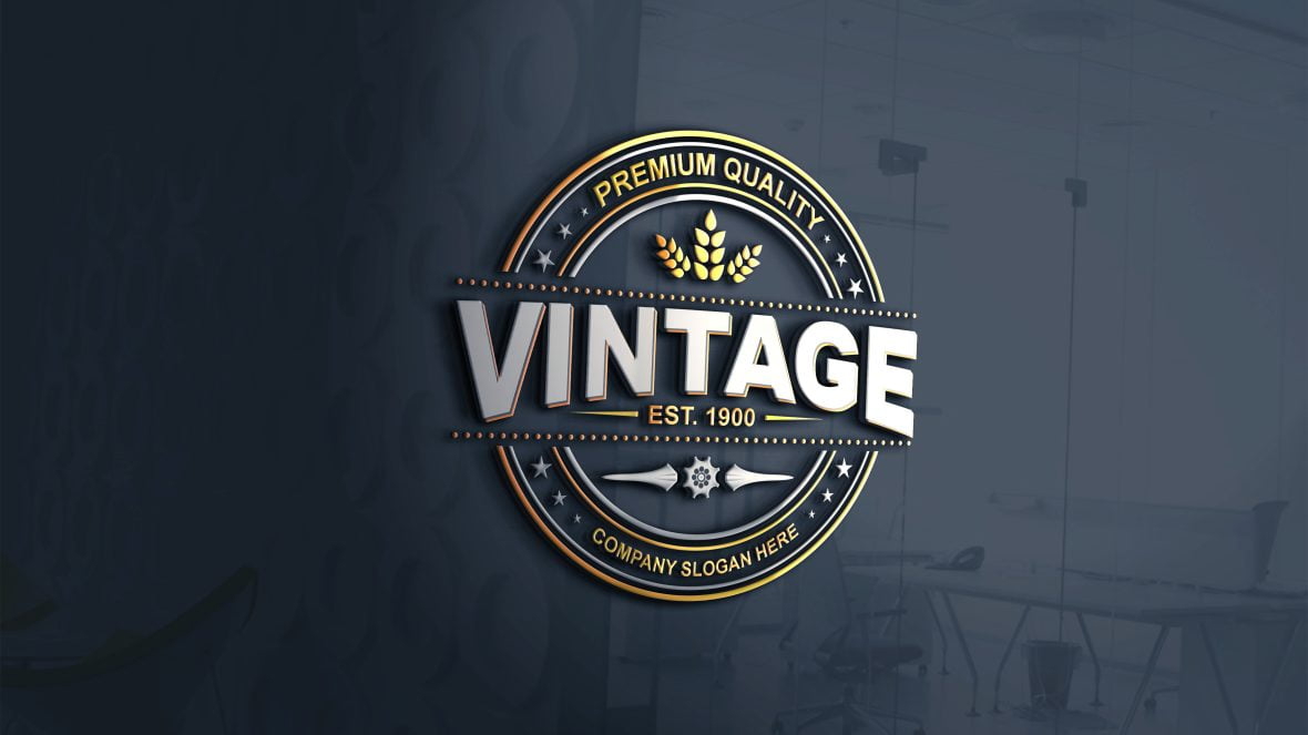 فایل طراحی لوگو قدیمی - Vintage Logo Design