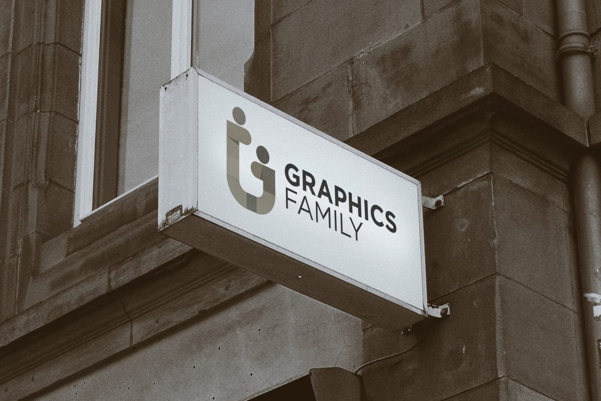 فایل موکاپ لوگو فضای باز قدیمی - Vintage Outdoor Board Logo Mockup