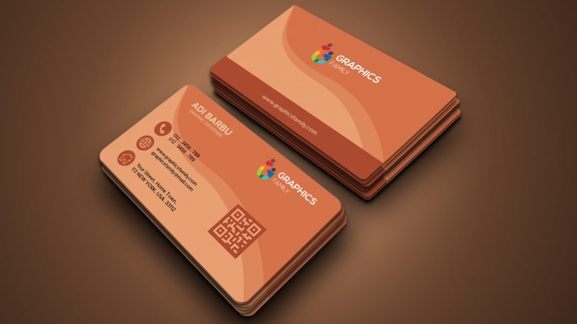 فایل کارت ویزیت با جزئیات انتزاعی - Visit card with abstract detailed