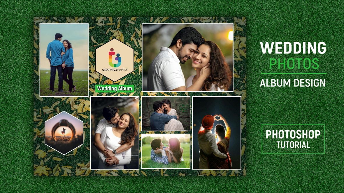 فایل طرح لایه باز آلبوم عروسی (PSD) - Wedding Album Design PSD