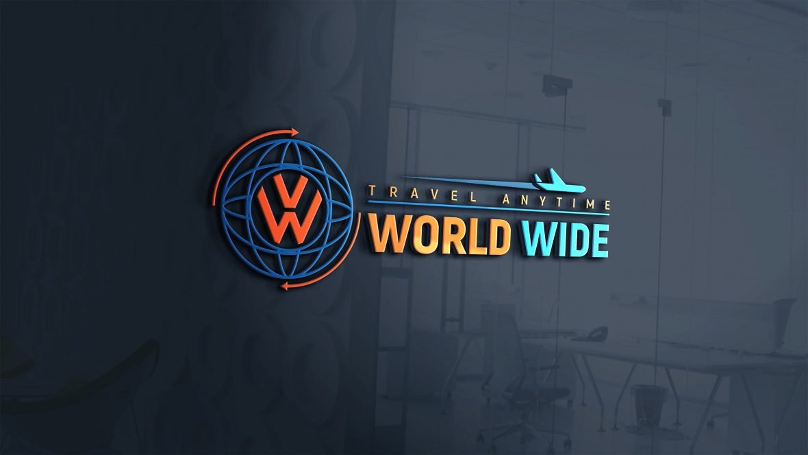 فایل طراحی لوگو شرکت جهانگردی - World Wide Travel Company Logo Design