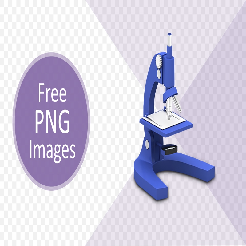 قالب حرفه ای پاورپوینت با موضوع با تصویر PNG میکروسکوپ سه‌بعدی