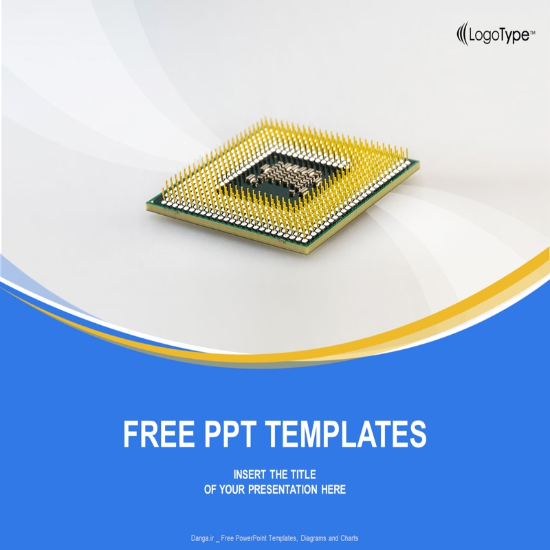 قالب حرفه ای پاورپوینت با موضوع تراشه CPU کامپیوتر (سایز استاندارد)