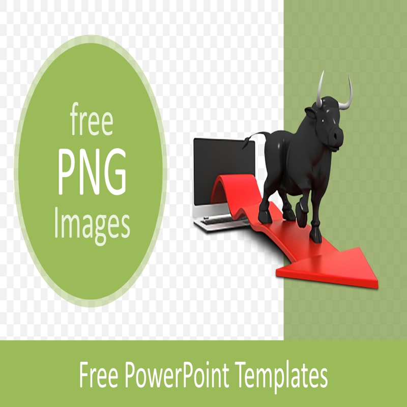 قالب حرفه ای پاورپوینت با موضوع با تصویر PNG نمودار بازار سهام اقتصادی