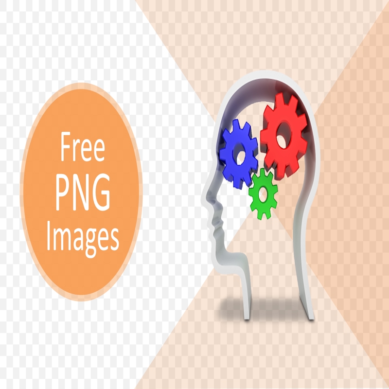 قالب حرفه ای پاورپوینت با موضوع با تصویر PNG مغز چرخ‌دنده
