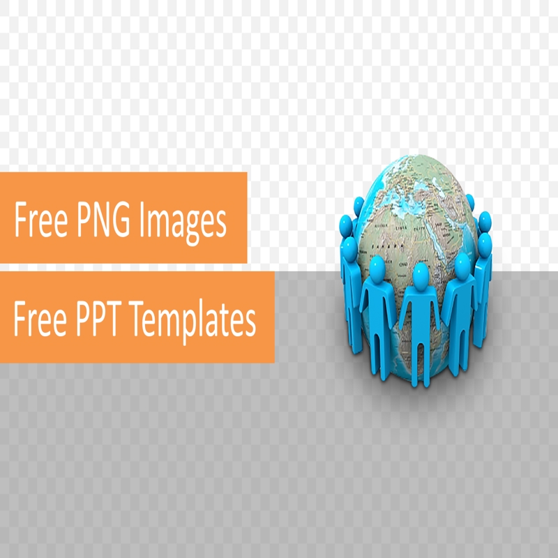 قالب حرفه ای پاورپوینت با موضوع با تصویر PNG شبکه جهانی