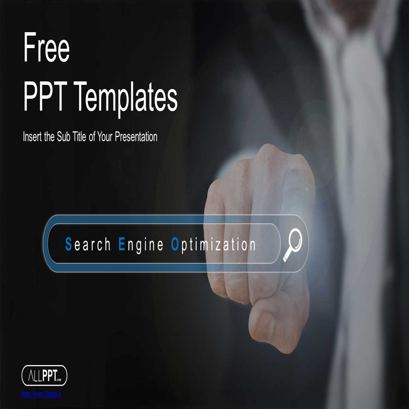 قالب حرفه ای پاورپوینت با موضوع بهینه‌سازی موتور جستجو (SEO)