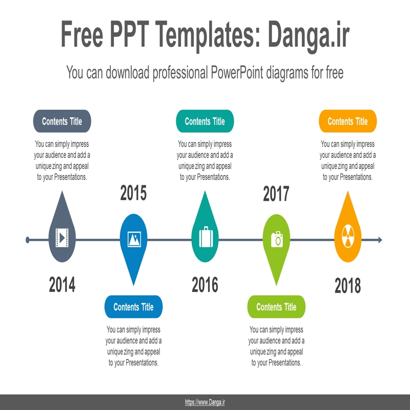 قالب حرفه ای پاورپوینت با موضوع قالب نمودار قطره آب