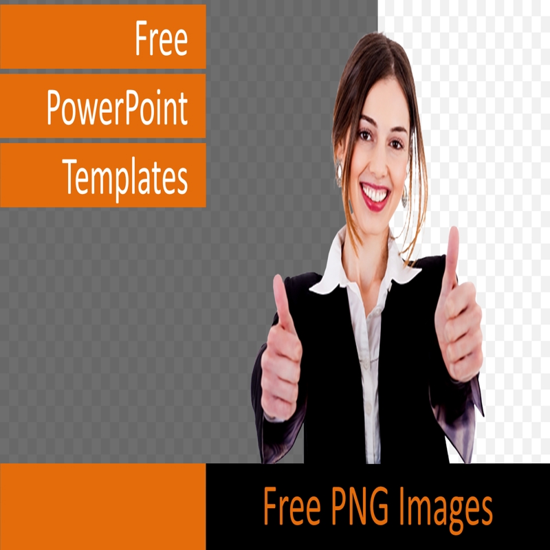 قالب حرفه ای پاورپوینت با موضوع نشان دادن علامت لایک (شست رو به بالا) توسط زنان (با فرمت PNG)