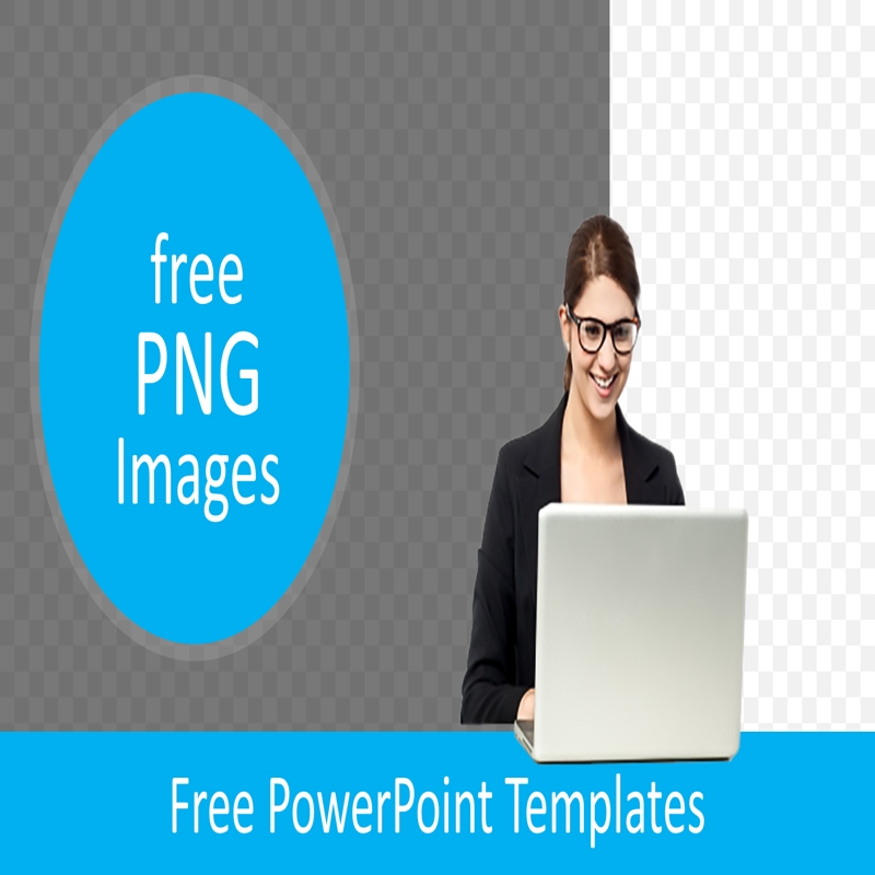 قالب حرفه ای پاورپوینت با موضوع کار با لپ‌تاپ (با فرمت تصویری PNG)
