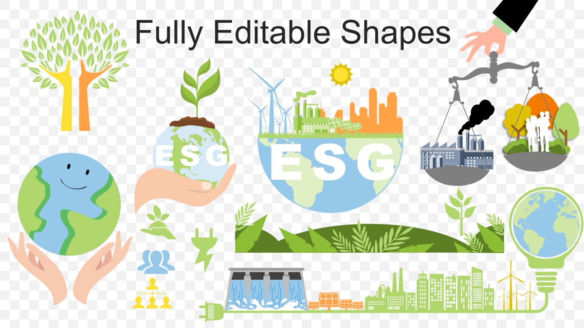 قالب حرفه ای پاورپوینت با موضوع پایداری نوآوری ESG