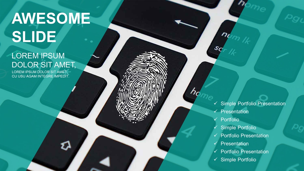 قالب حرفه ای پاورپوینت با موضوع امنیت دیجیتال