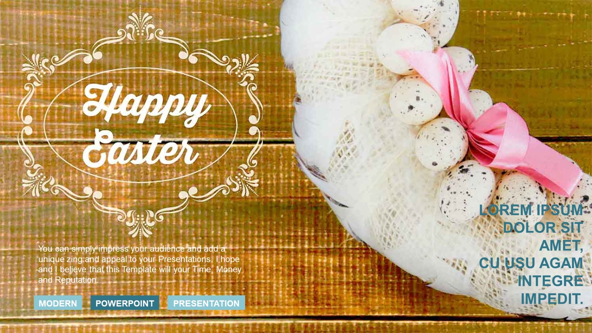 قالب حرفه ای پاورپوینت با موضوع عید پاک هفته مقدس