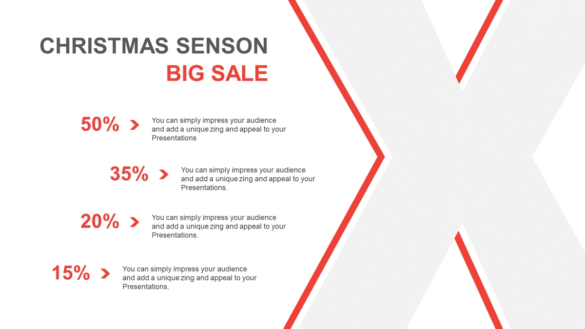 قالب حرفه ای پاورپوینت با موضوع حراج کریسمس