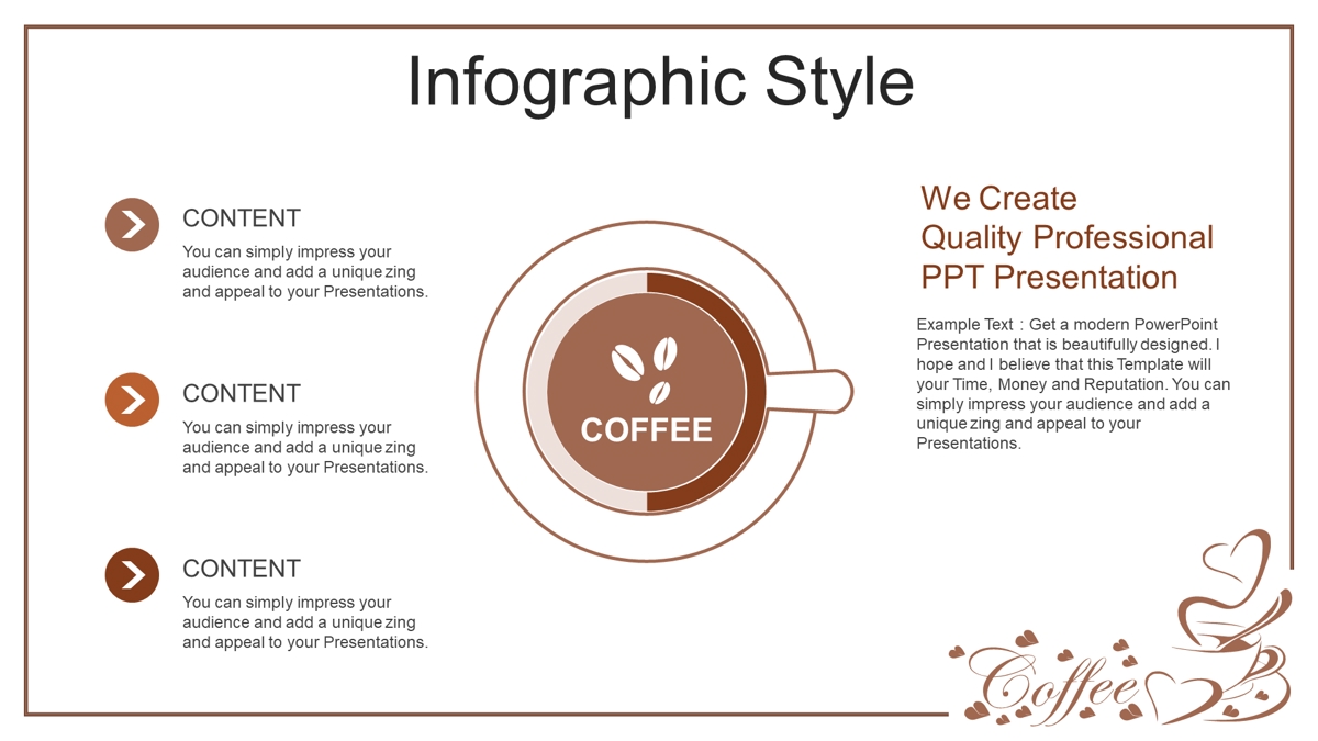 قالب حرفه ای پاورپوینت با موضوع قهوه