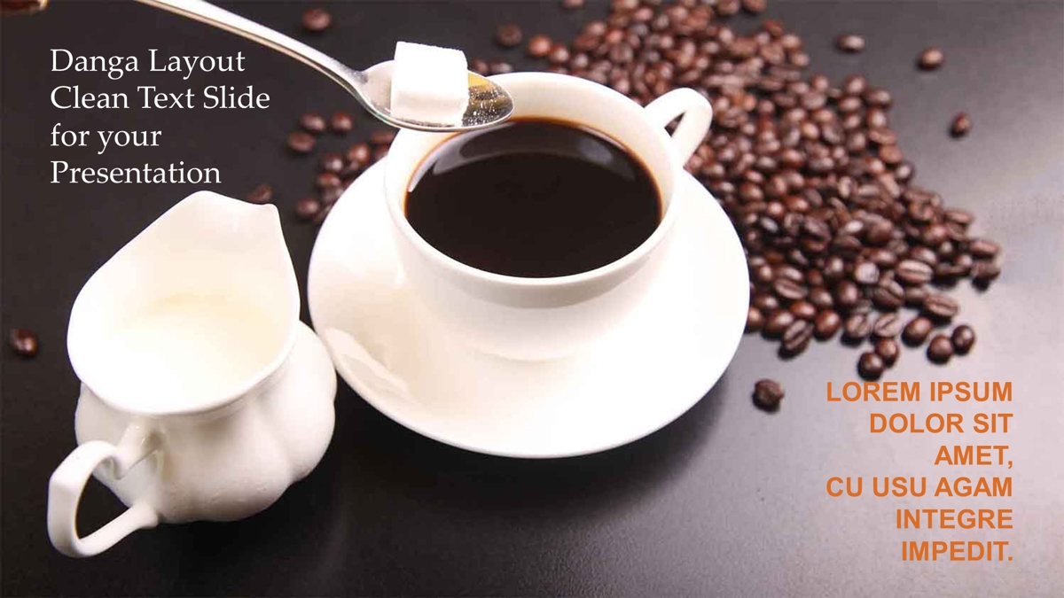 قالب حرفه ای پاورپوینت با موضوع دانه‌های قهوه سیاه