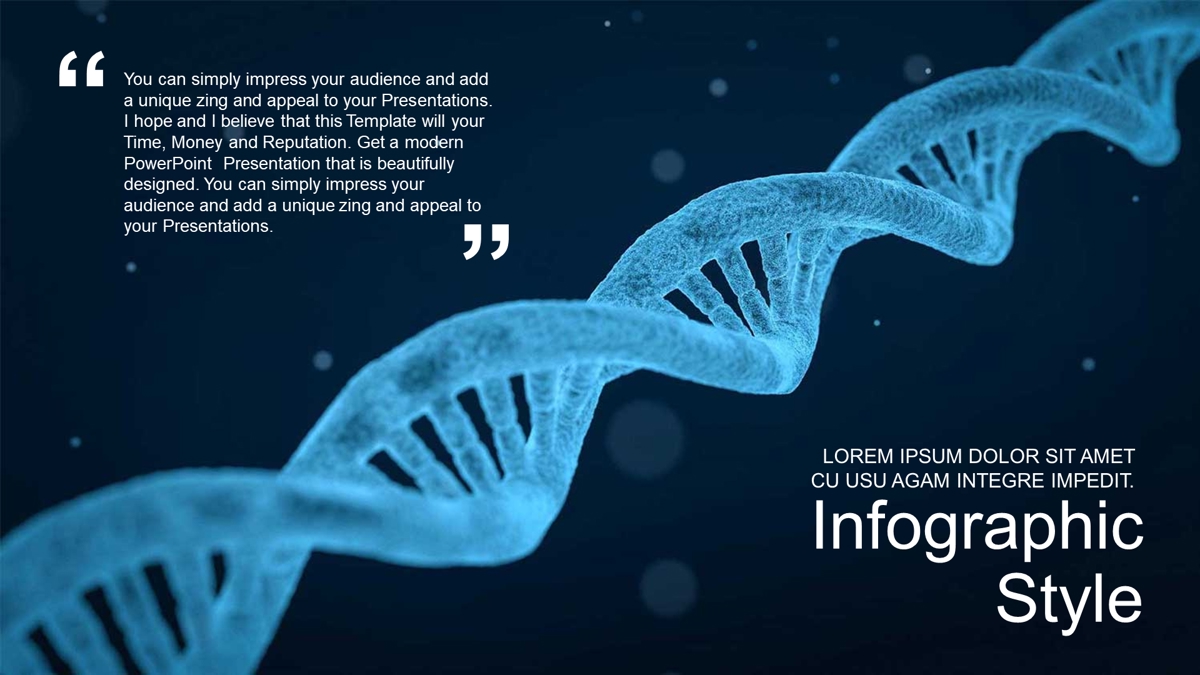 قالب حرفه ای پاورپوینت با موضوع بیوتکنولوژی ژن DNA