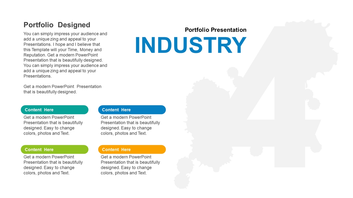 قالب حرفه ای پاورپوینت با موضوع انقلاب صنعتی نسل چهارم (Industry 4.0)