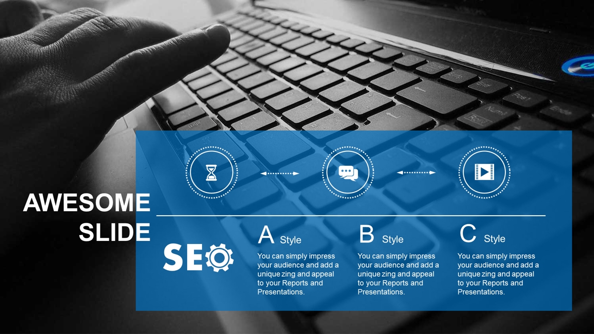 قالب حرفه ای پاورپوینت با موضوع بهینه‌سازی موتور جستجو (SEO)