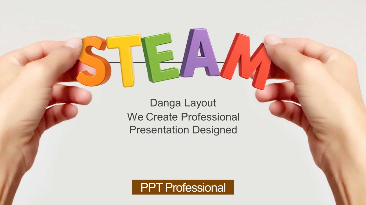 قالب حرفه ای پاورپوینت با موضوع آموزش خلاقانه STEAM