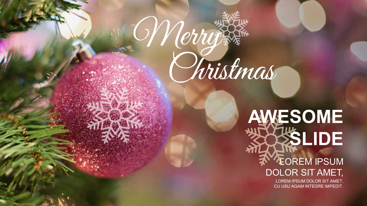 قالب حرفه ای پاورپوینت با موضوع کریسمس مبارک