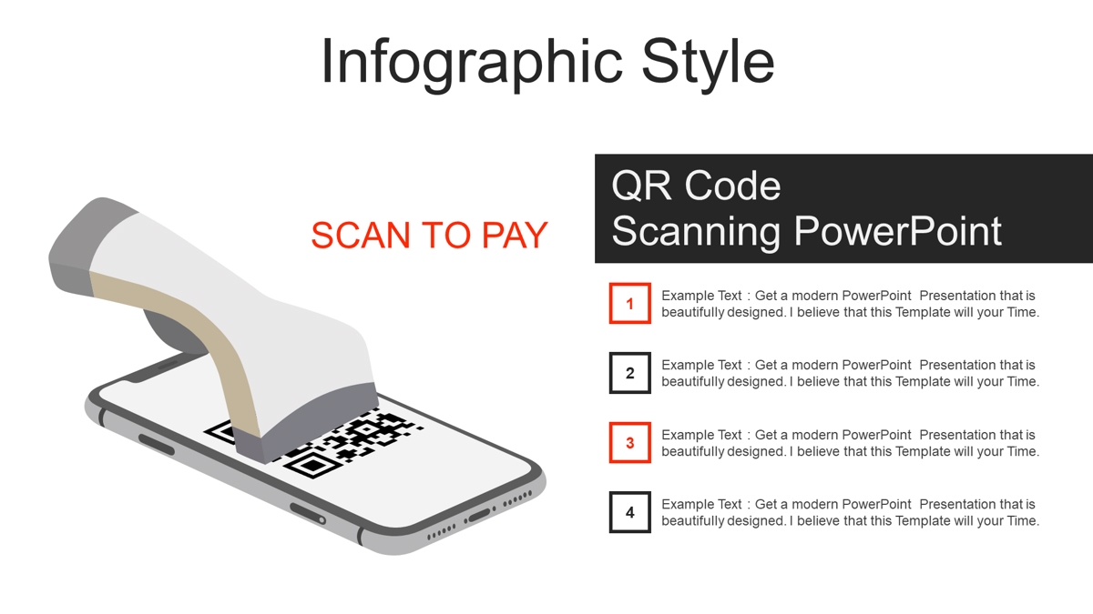 قالب حرفه ای پاورپوینت با موضوع اسکن کد QR