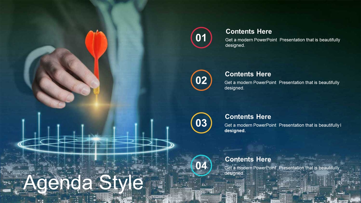 قالب حرفه ای پاورپوینت با موضوع هدف بازاریابی تاجر