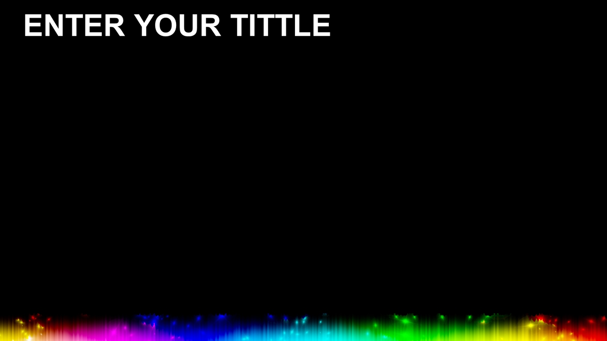 قالب حرفه ای پاورپوینت با موضوع انتزاعی رنگین‌کمان عریض