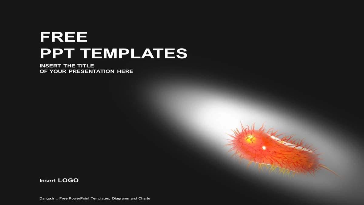 قالب حرفه ای پاورپوینت با موضوع پزشکی باکتری (سایز استاندارد)