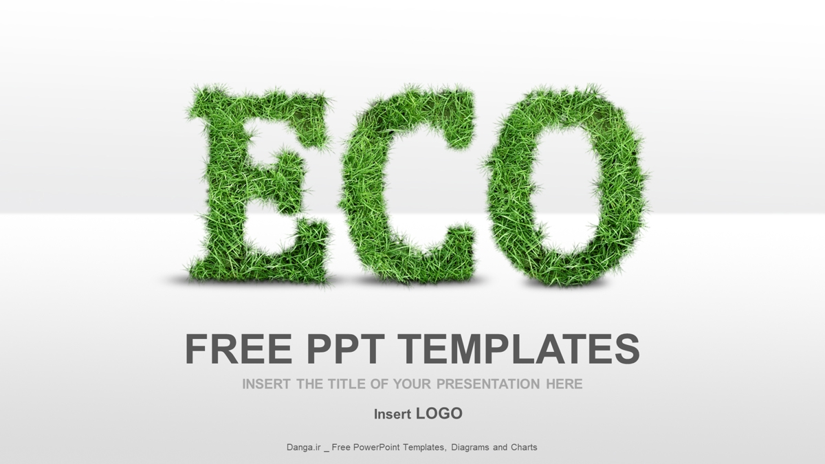 قالب حرفه ای پاورپوینت با موضوع طبیعت نماد ECO (سایز استاندارد)