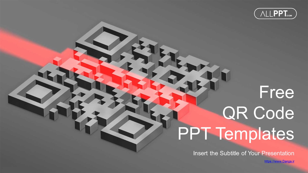 قالب حرفه ای پاورپوینت با موضوع اسکن کد QR