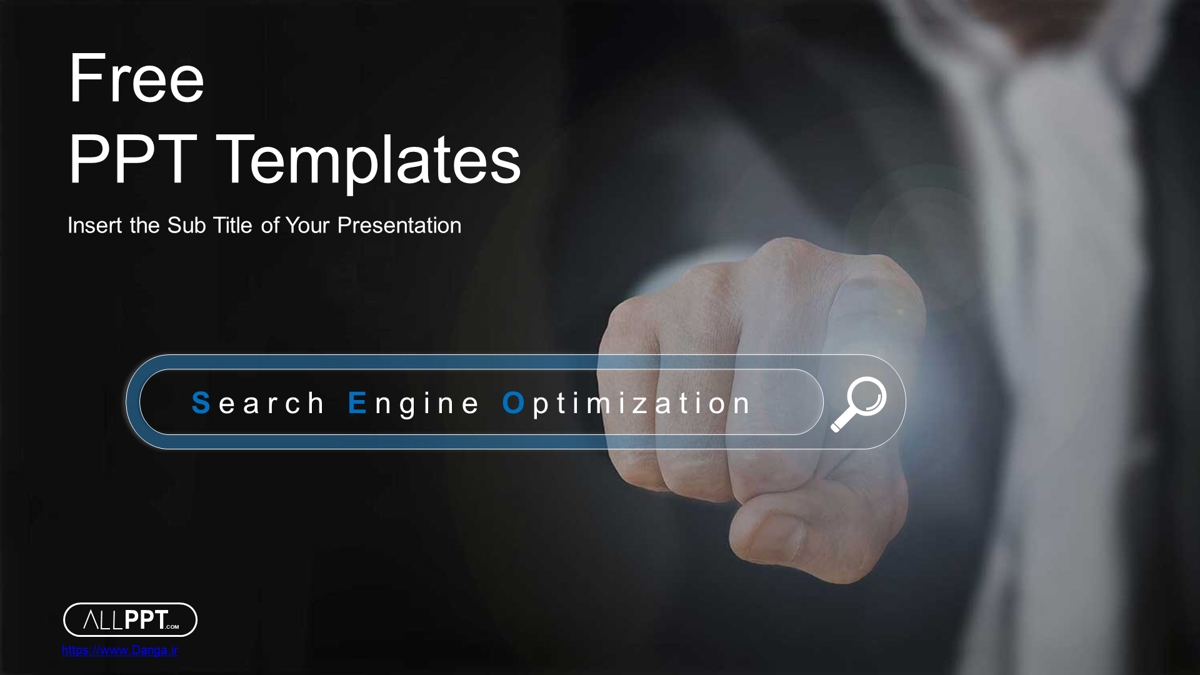 قالب حرفه ای پاورپوینت با موضوع بهینه‌سازی موتور جستجو (SEO)