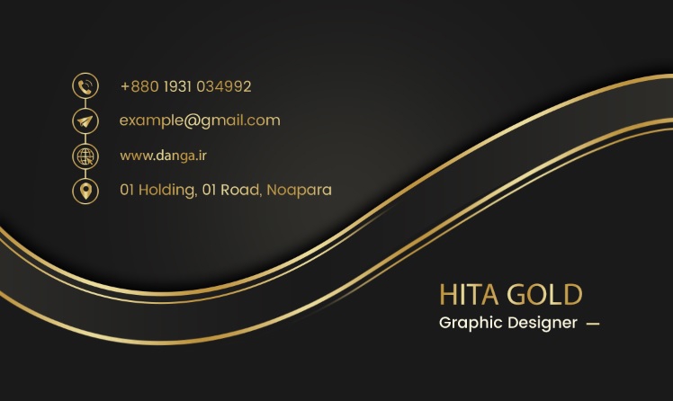 Golden Elegance  Opulent Business Card Design - Golden Elegance  Opulent Business Card Design