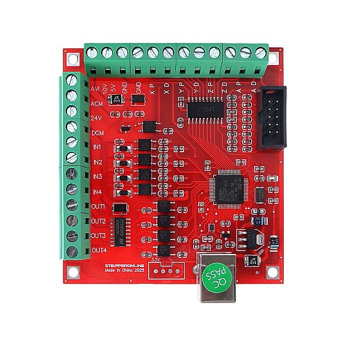برد کنترلر USB CNC  دانلود راهنمای استفاده ، درایور و معرفی و آموزش بخش‌های مختلف کنترلر 4 محور 100KHz