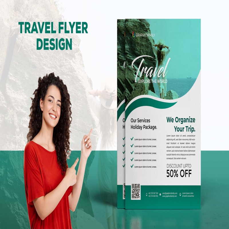 فایل الگوی بروشور فروش سفر - Travel Sale Flyer Template